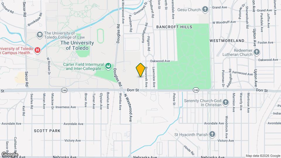 1418 Fairlawn Ave Map and Location Details