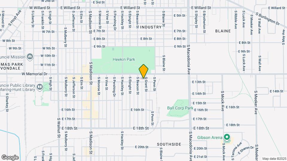 1116 E 13th St Map and Location Details