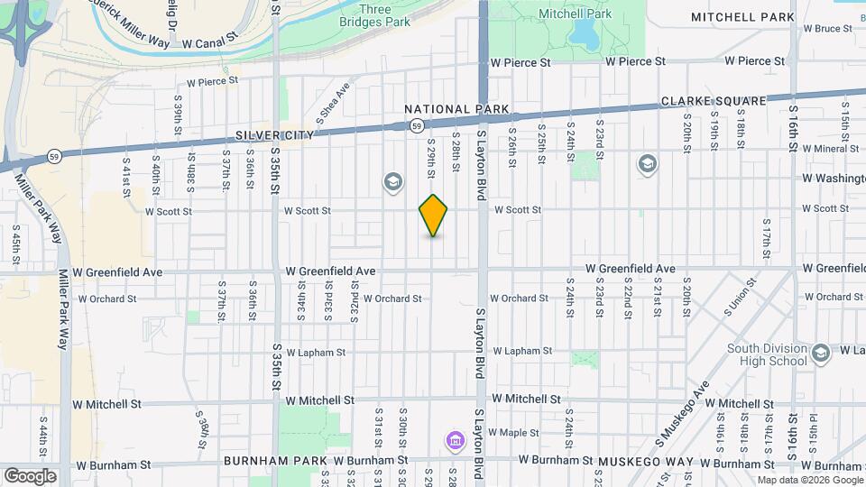 1246 S 29th St, Unit 1244 Map and Location Details