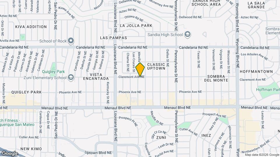 2732 Mesilla St NE Map and Location Details