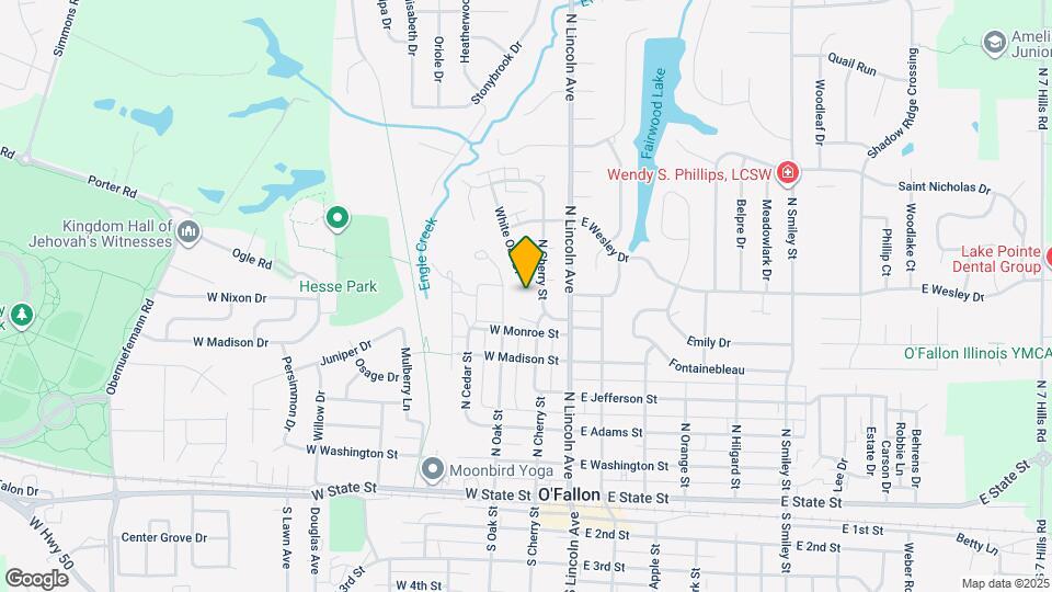 601 White Oak Dr Map and Location Details