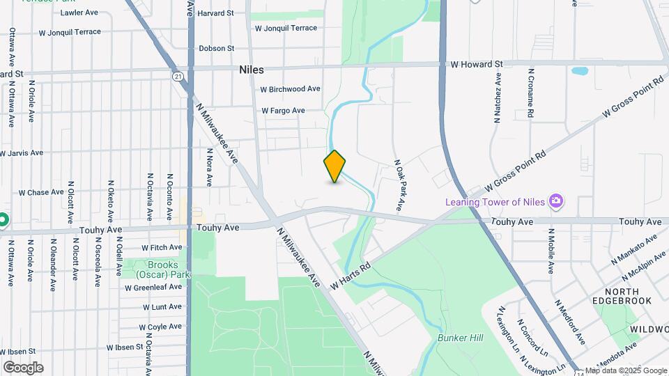 6884 W Touhy Ave, Unit E Map and Location Details