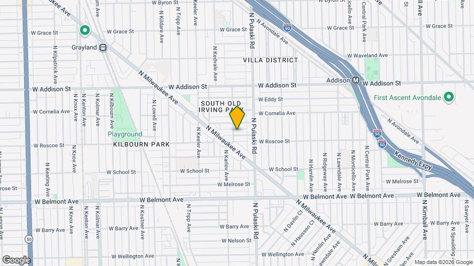 4040 W Roscoe St Map and Location Details
