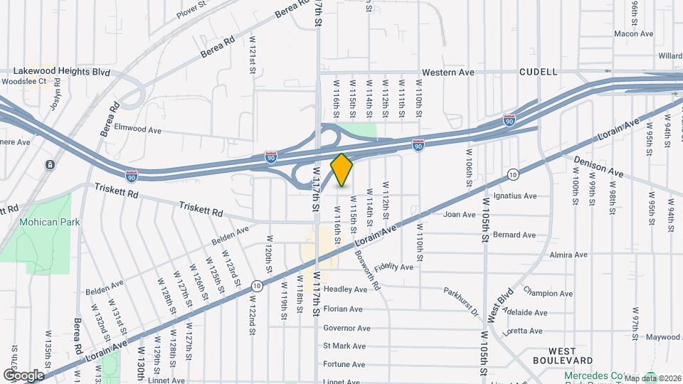 3211 W 116th St Map and Location Details