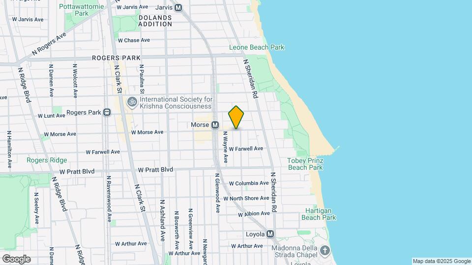 1301 W Morse Ave Mapa y Detalles de la Ubicación