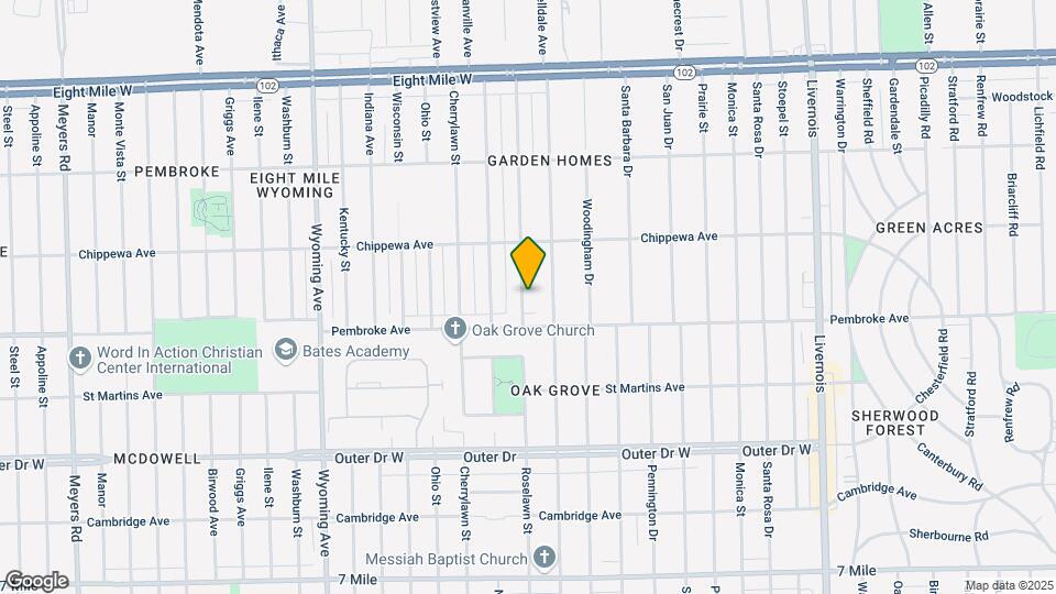 19956 Roselawn St Map and Location Details