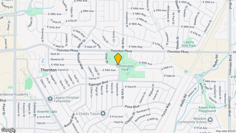 2190 E 95th Ave Mapa y Detalles de la Ubicación