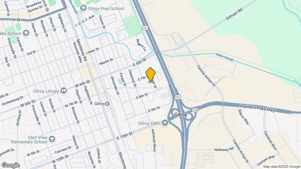 7225 East. St Mapa y Detalles de la Ubicación