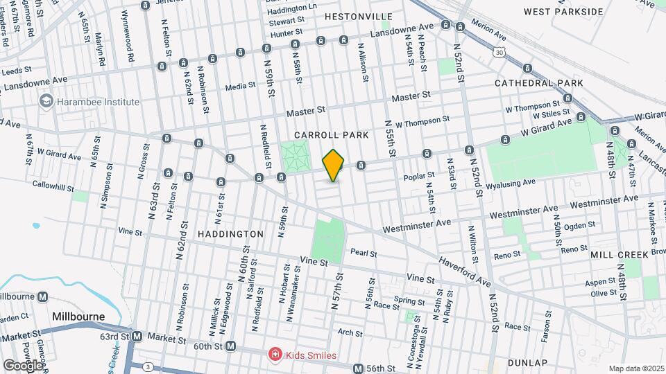 634 N 57th St, Unit 1 Map and Location Details