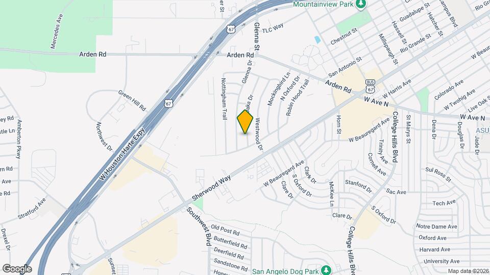 213 Twin Oaks Dr Map and Location Details