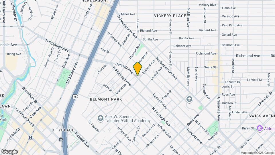 2180 Bennett Ave Map and Location Details