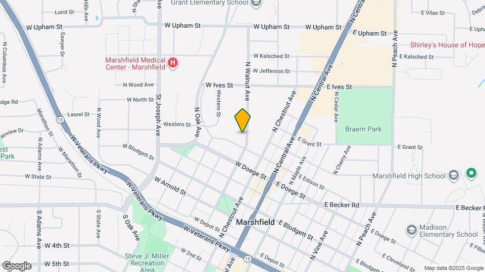 608 N Walnut Ave Map and Location Details