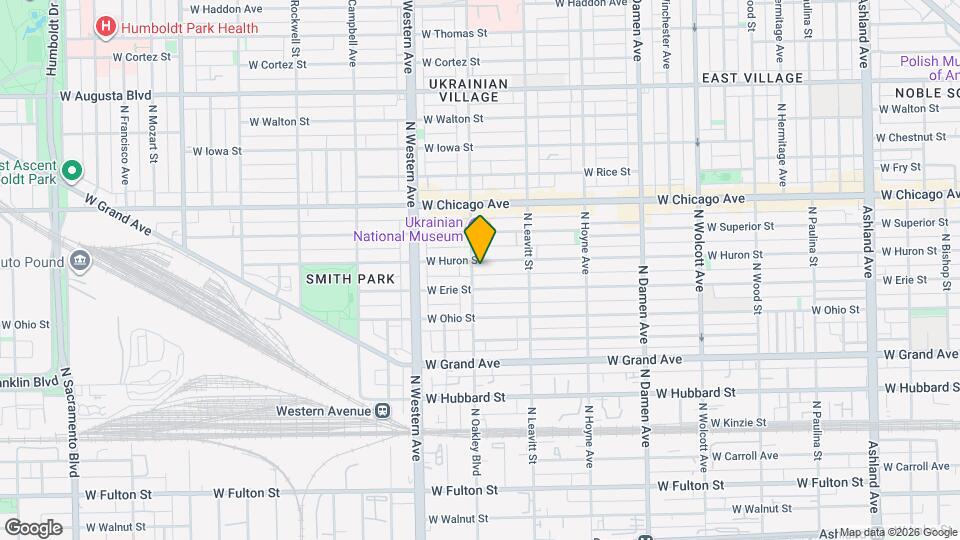 2255 W Huron St, Unit 1R Map and Location Details
