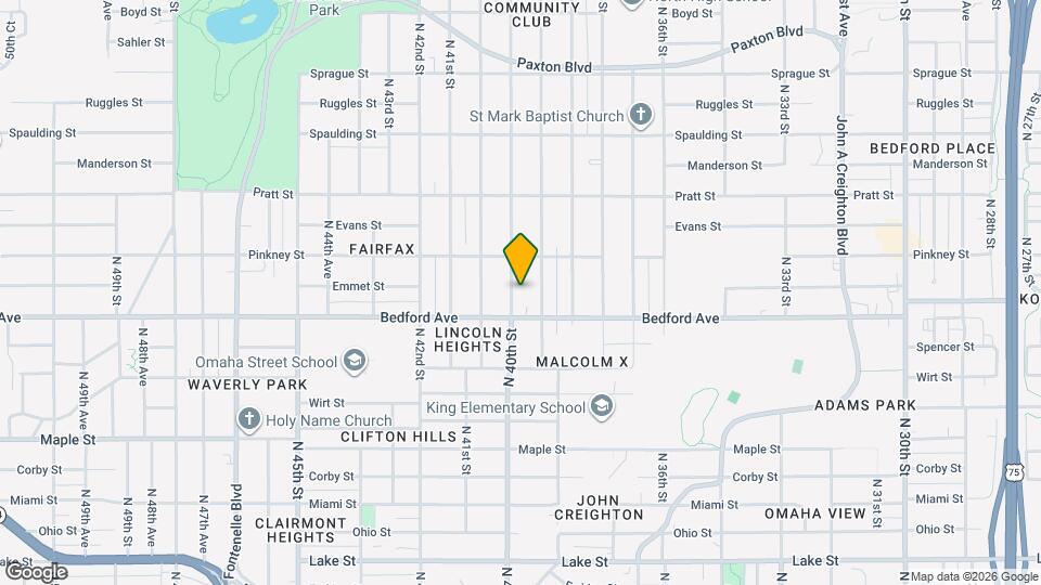 3323 N 40th St Map and Location Details