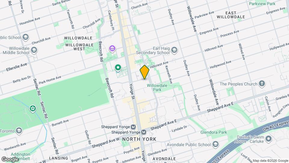 28 Hollywood Ave Map and Location Details