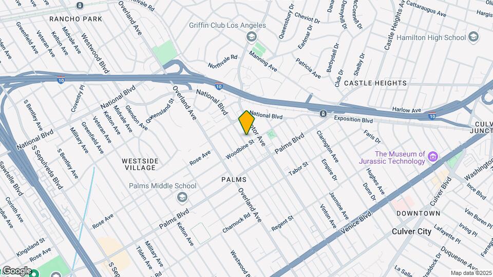 3356 Mentone Ave Mapa y Detalles de la Ubicación