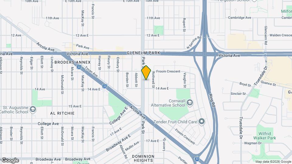 2151 Park St Map and Location Details