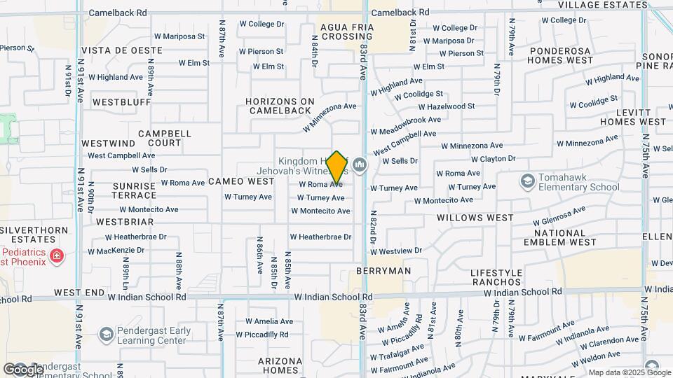 8333 W Roma Ave Map and Location Details