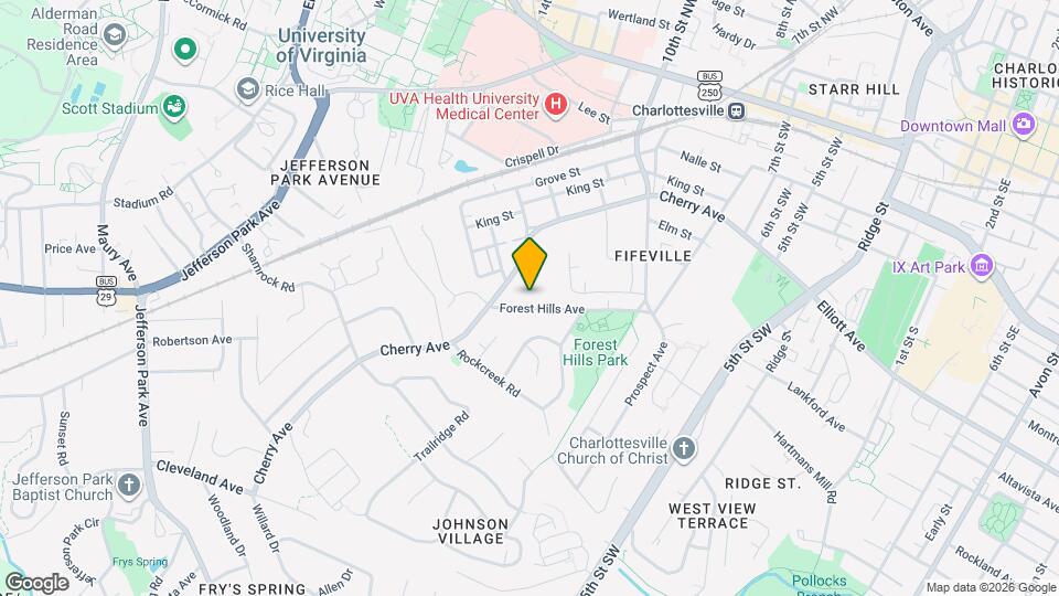 1103 Forest Hills Ave Map and Location Details