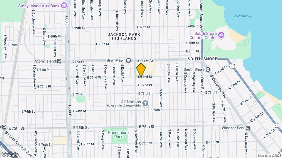 2017 E 72nd St Map and Location Details