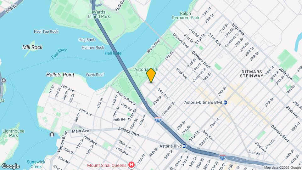 19-22-22 24th Ave, Unit 1 Map and Location Details