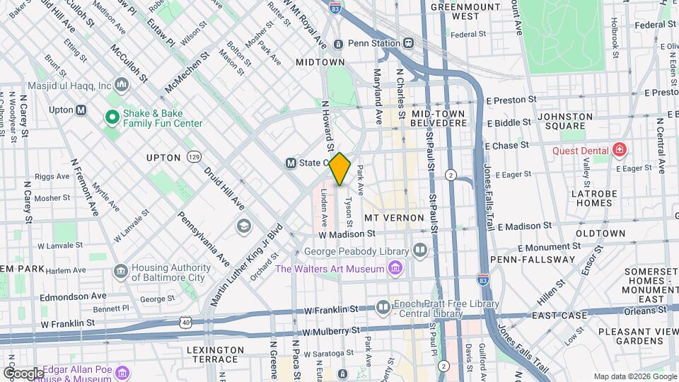 Tyson Lofts Map and Location Details