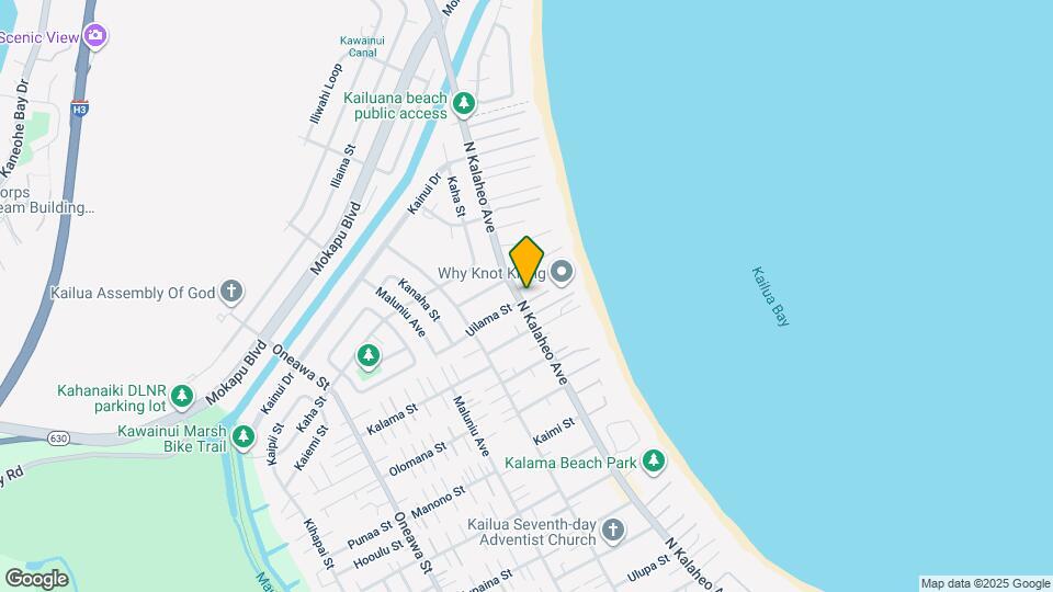 580 N Kalaheo Ave Map and Location Details