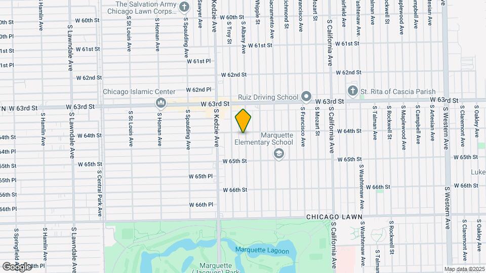 6402 S Albany Ave Mapa y Detalles de la Ubicación