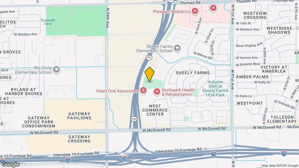 9553 W Monte Vista Rd, Unit 3F Map and Location Details