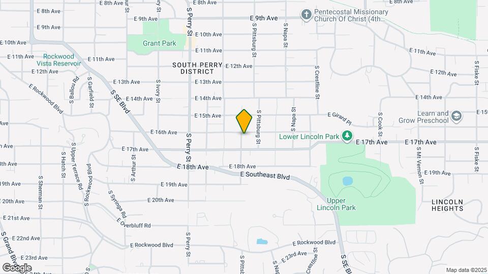 1704 E 16th Ave Map and Location Details