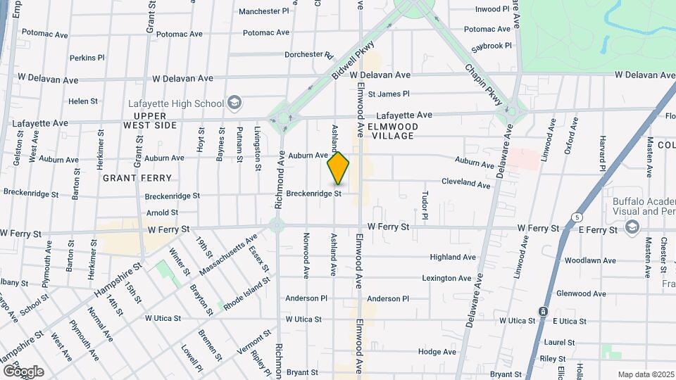 445 Ashland Ave Map and Location Details