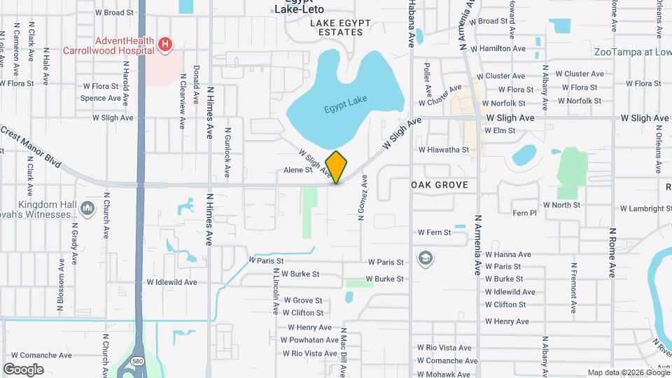 3104 W Lambright St Map and Location Details