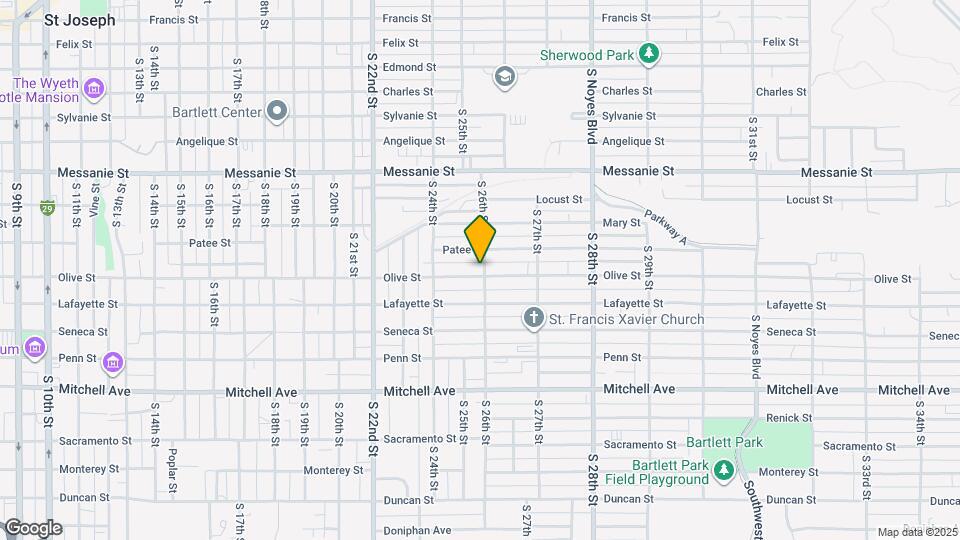 2517 Olive St Map and Location Details