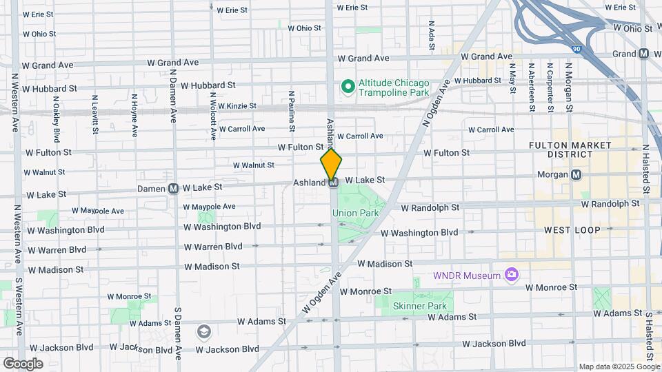 150 N Ashland Ave Map and Location Details
