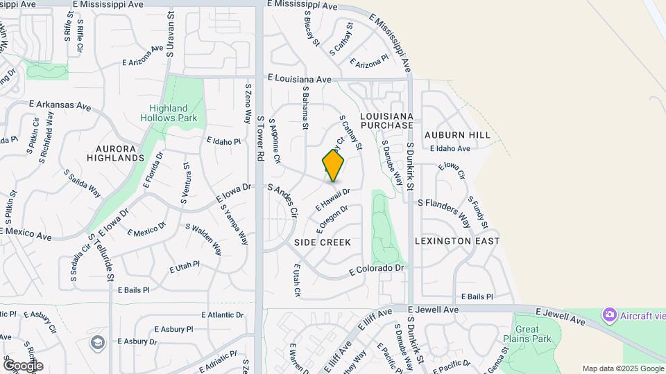 18966 E Gunnison Pl Map and Location Details