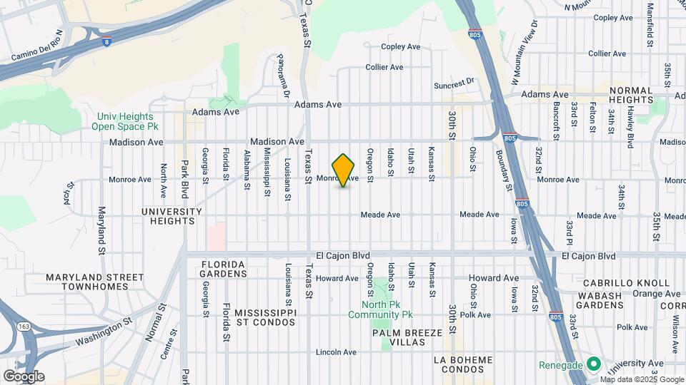 4458 Hamilton St Map and Location Details