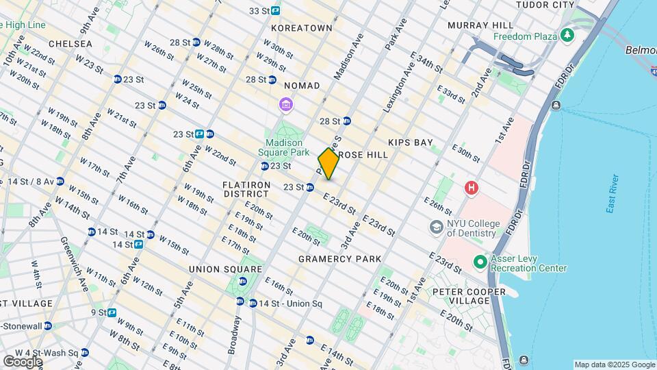 124 East 24th Street Map and Location Details