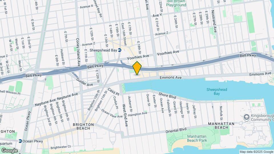 1625 Emmons Ave Map and Location Details