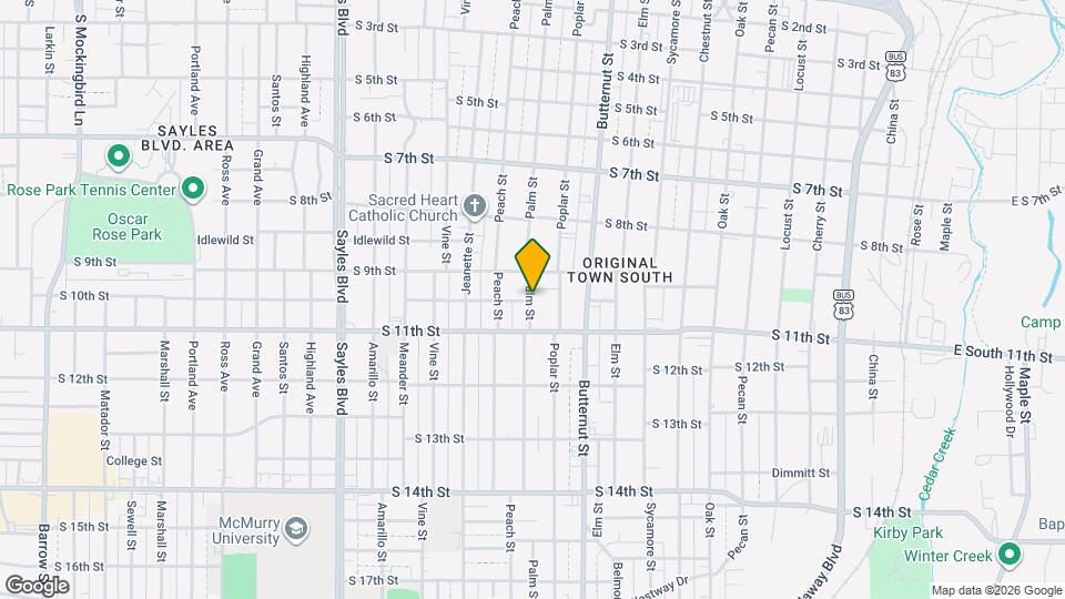 949 Palm St Map and Location Details
