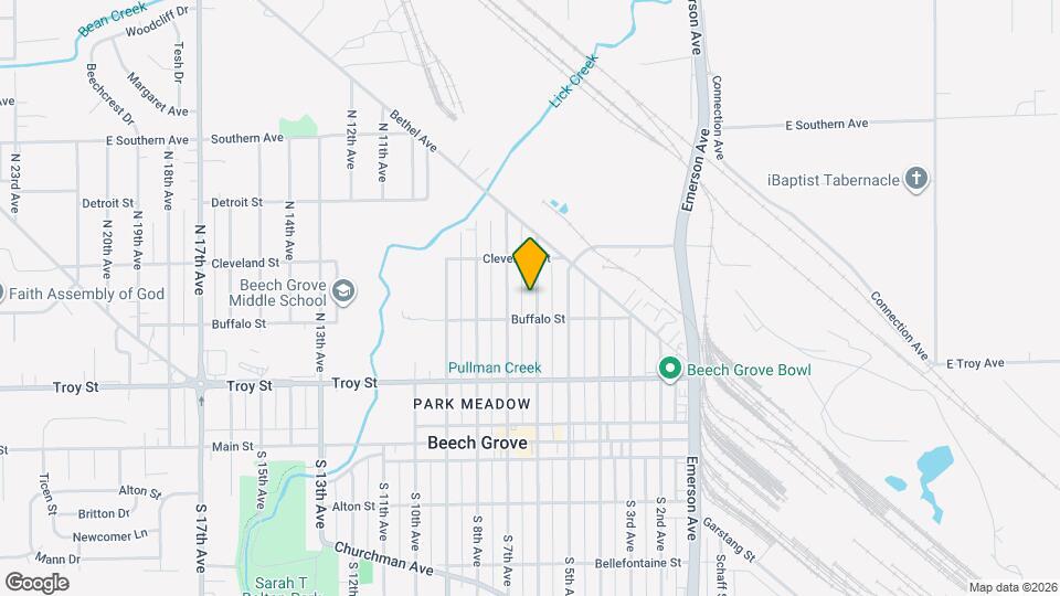 216 N 6th Ave Map and Location Details