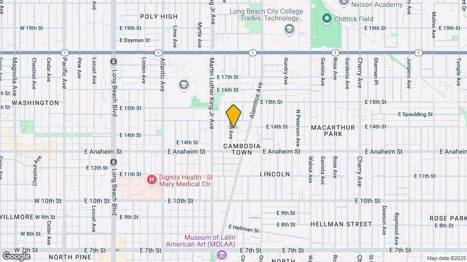 1410 Lemon Ave Map and Location Details