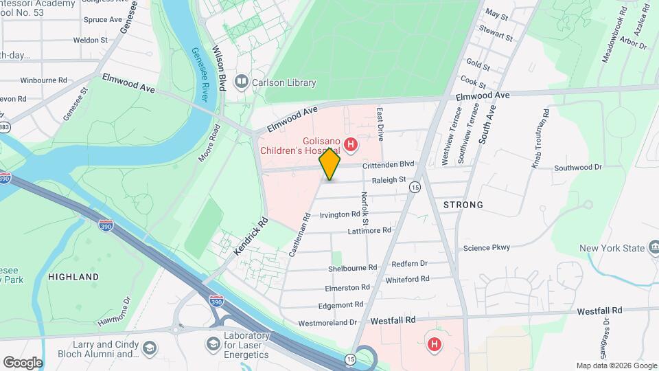 191 Raleigh St, Unit 2 BR near Strong Hospital Map and Location Details