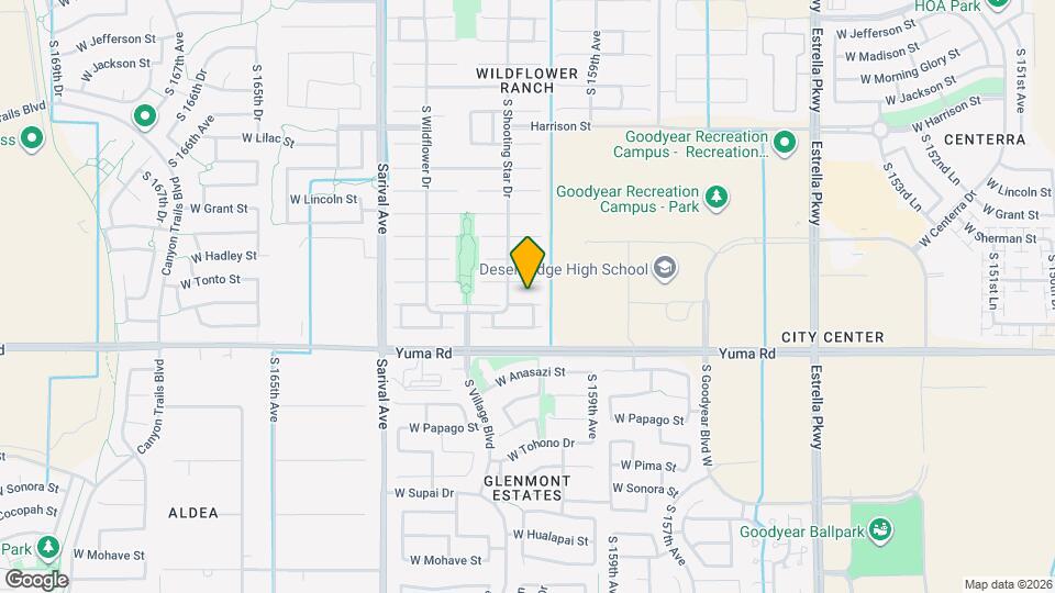 16048 W Desert Bloom St Map and Location Details