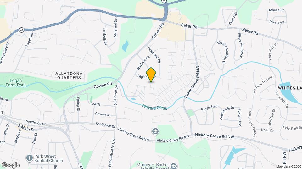 186 Windcroft Ct NW Map and Location Details