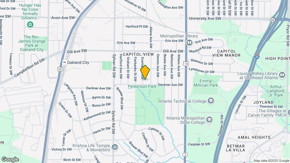 1470 Everhart St SW Map and Location Details