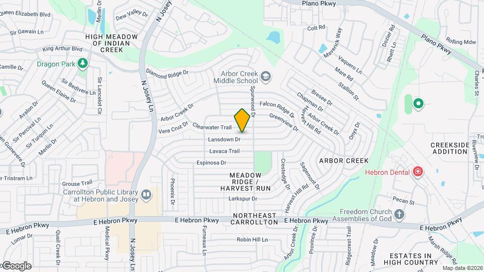 2031 Lansdown Dr Map and Location Details