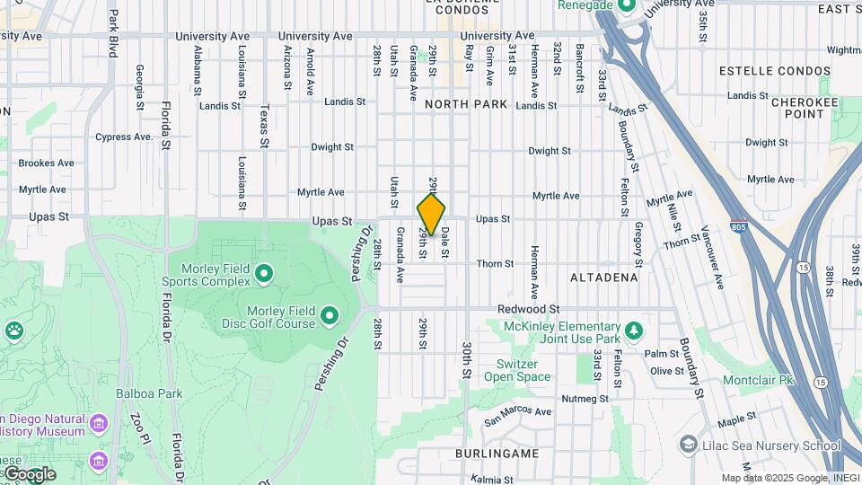 3345 29th St Map and Location Details