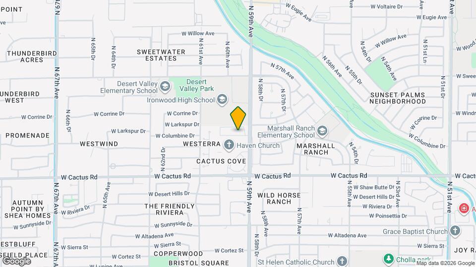 5926 W Columbine Dr Map and Location Details