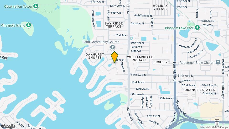 5536 Island Ave Map and Location Details
