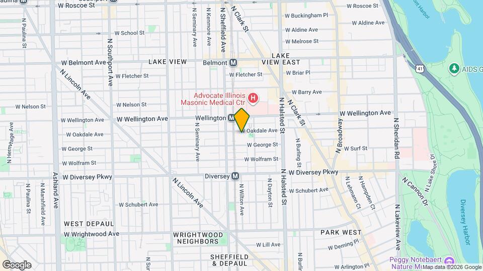 921 W Oakdale Ave, Unit 1B Mapa y Detalles de la Ubicación